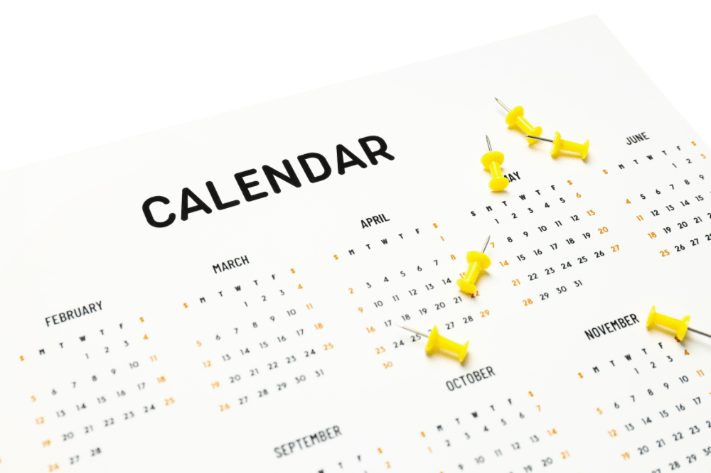 immagine di un calendario