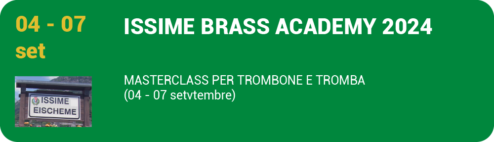 evento masterclass per trombone e tromba ad Issime in val d'Aosta